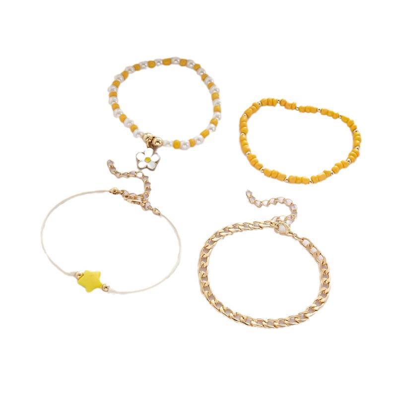 Suit Niche Fashion Small Flower Imitation Bracelets