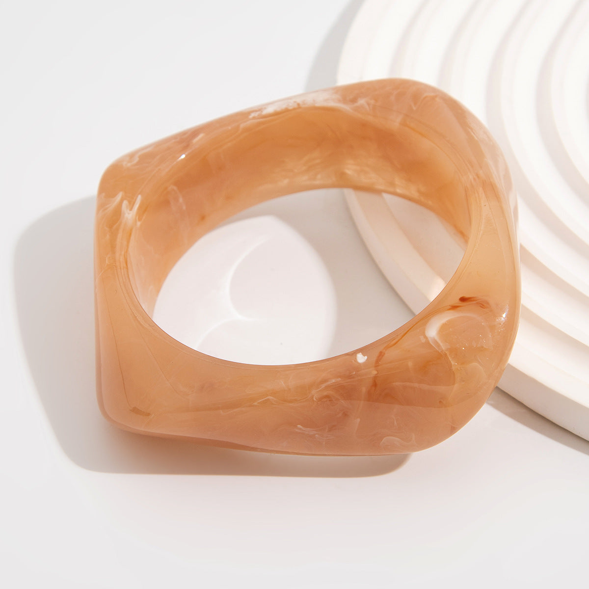 Irregular Translucent Female Personality Acrylic Color Bracelet
