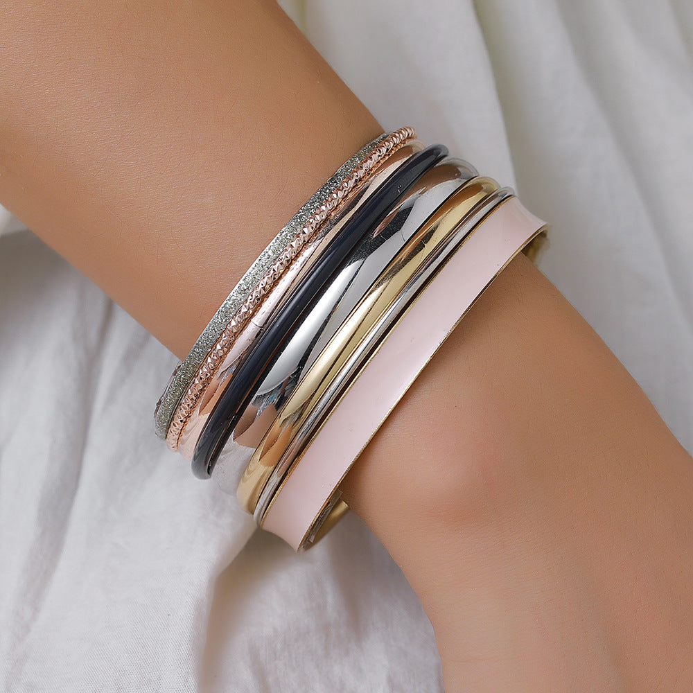 Creative Personality Exaggerated Metal Dripping Female Trend Bracelets