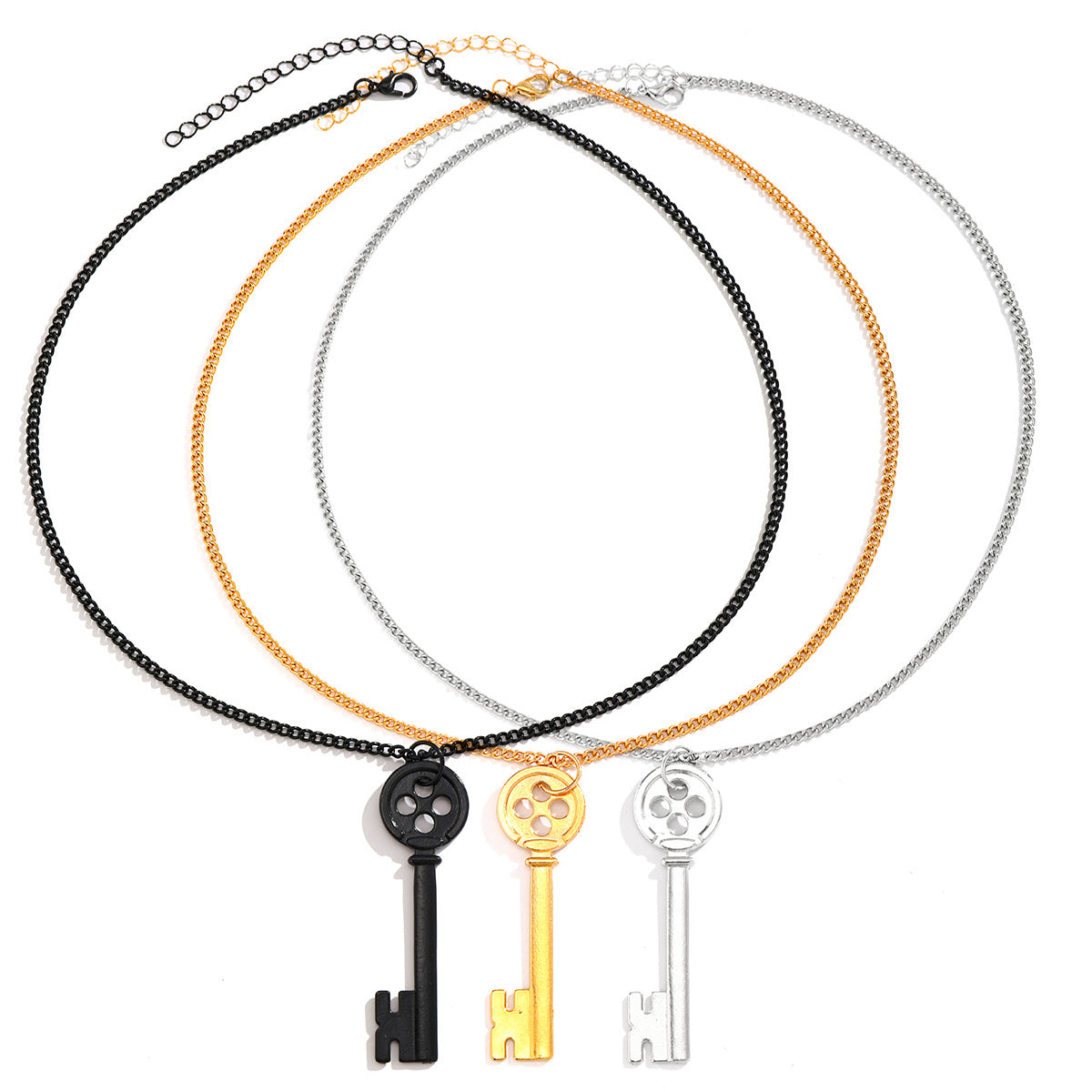 Key Pendant Suit Female Personality Fashion Necklaces