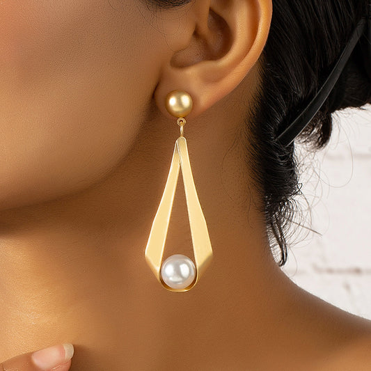 Women's Pair Exaggerated Faux Pearl Fashion Minimalism Trendy Earrings