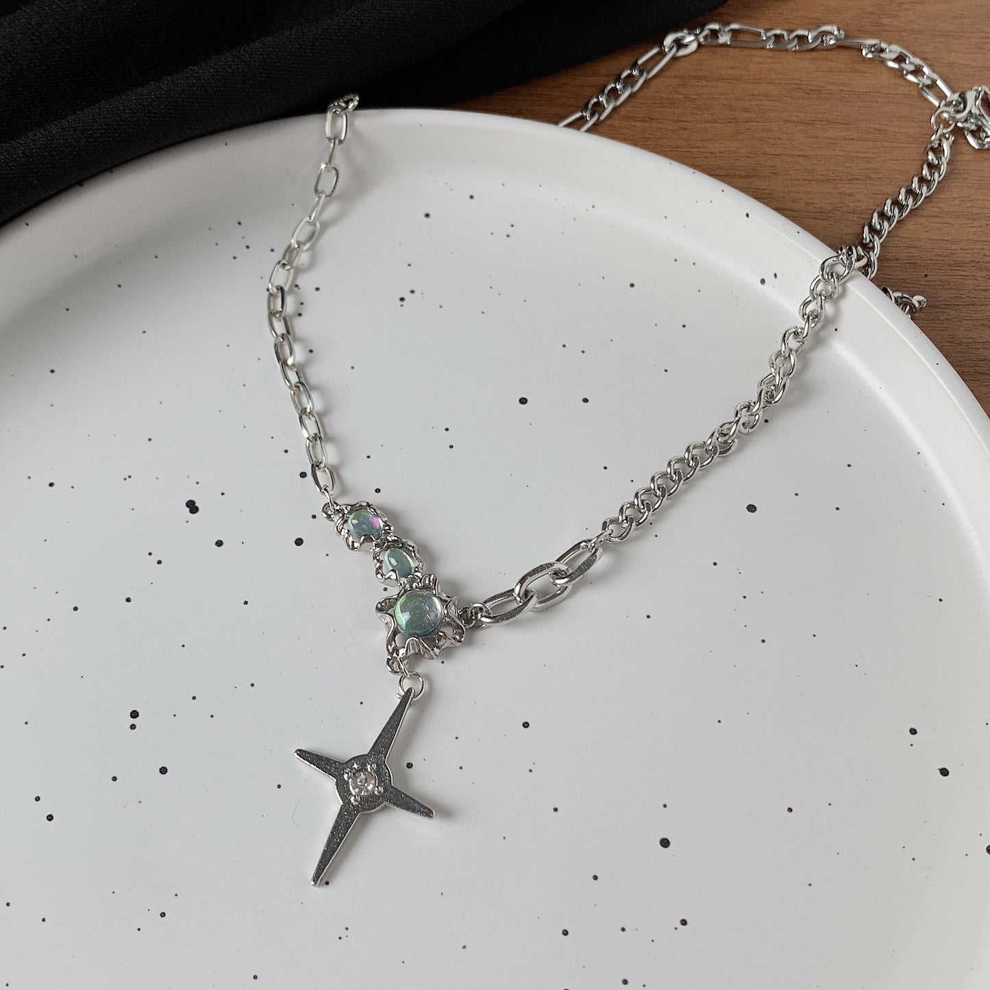 Women's & Men's & Stars Moonstone For Design Temperament Necklaces