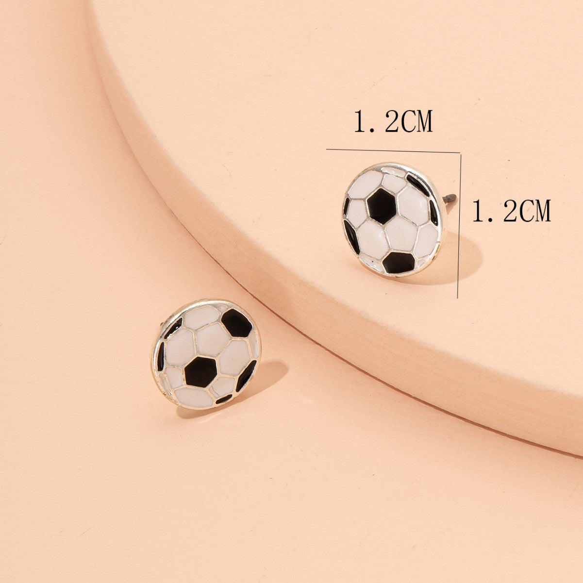 Women's Sports Series Football French Style Cufflink Personality Creative Enamel Rings