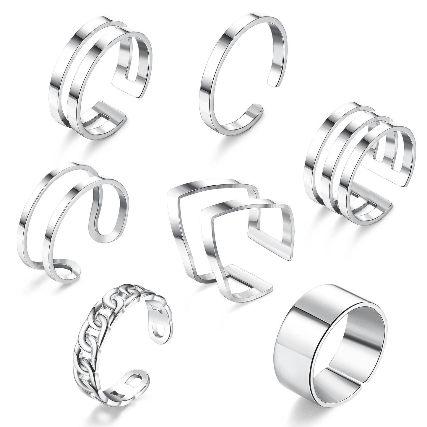 Women's Fashion Opening Foot Korean Style Cold Rings