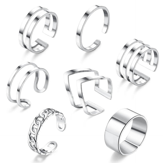 Women's Fashion Opening Foot Korean Style Cold Rings