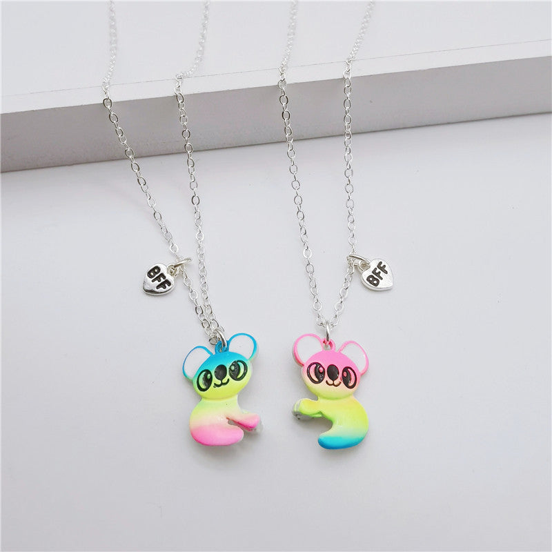 Colorful Koalas Good Friend Cute Fashion Necklaces