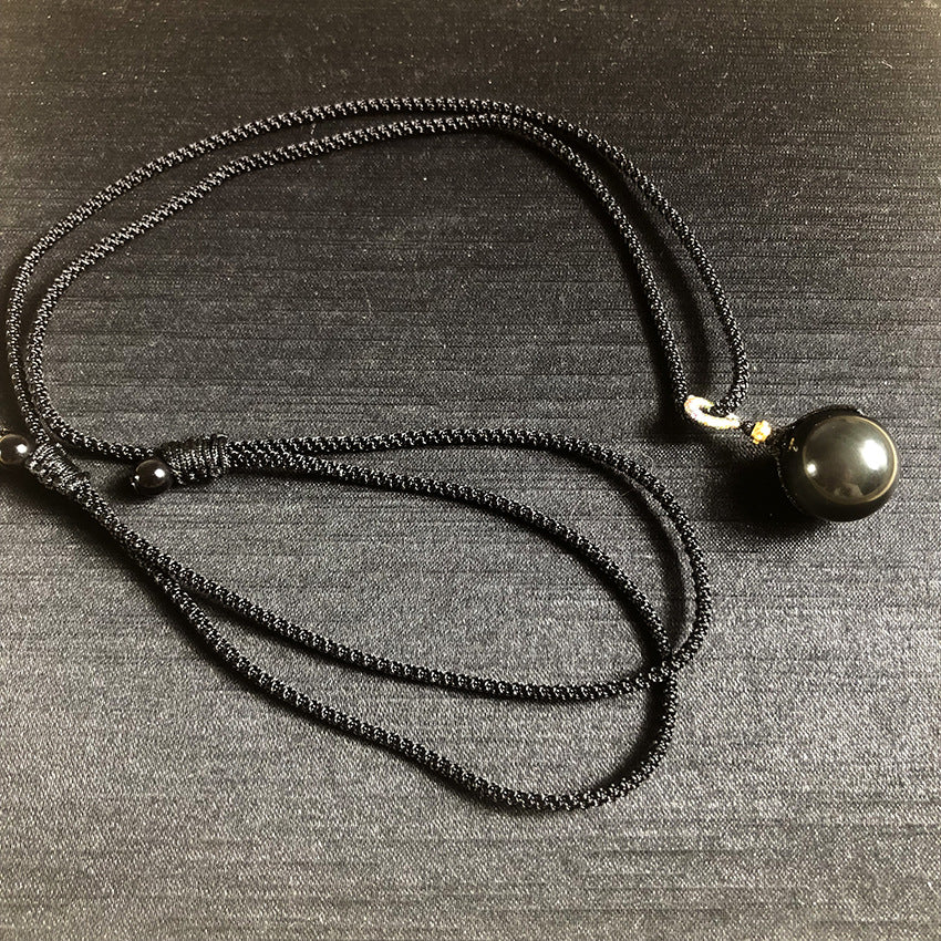 Beads Agate Vintage Court Style Light Luxury Single Necklace