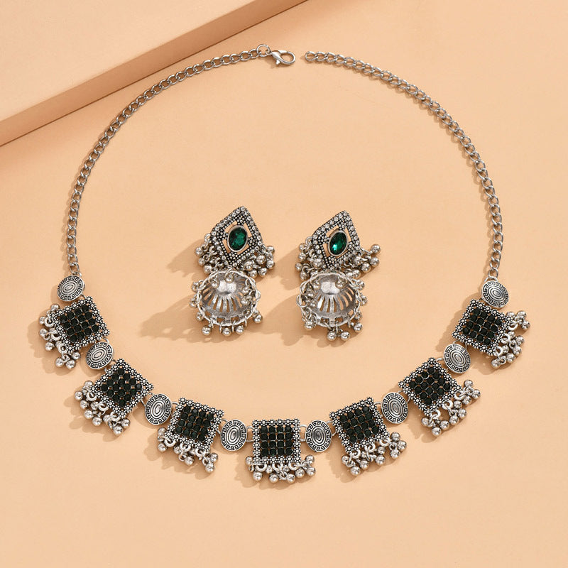 Indian Ethnic Style Vintage Gemstone Beads 2 Necklaces