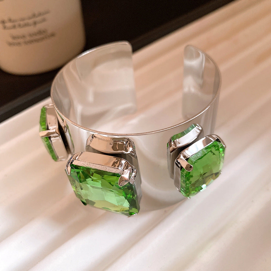 Women's Square Open-ended Retro Exquisite Fashionable Simple Elegant Light Luxury High-grade Bracelets
