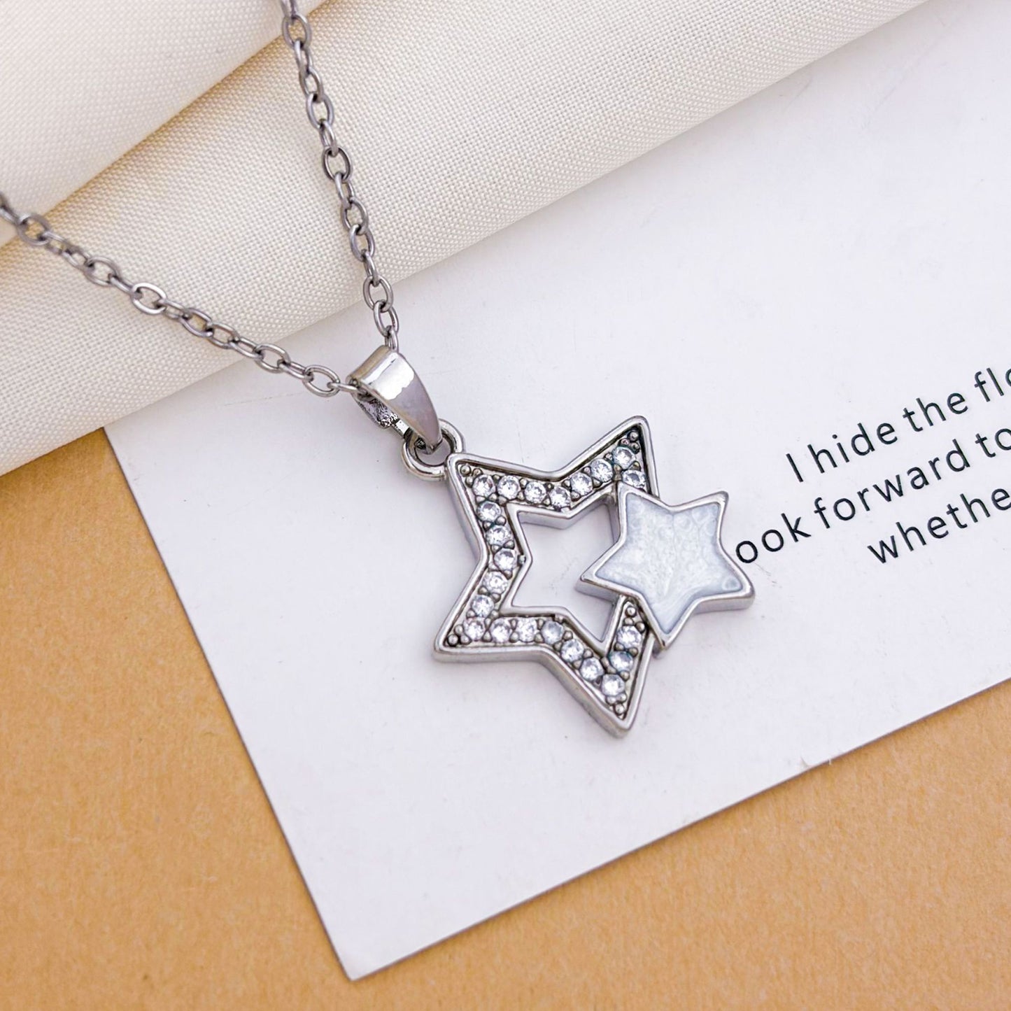 Women's Zirconium Five-pointed Star Exquisite Niche Design Fashion Necklaces
