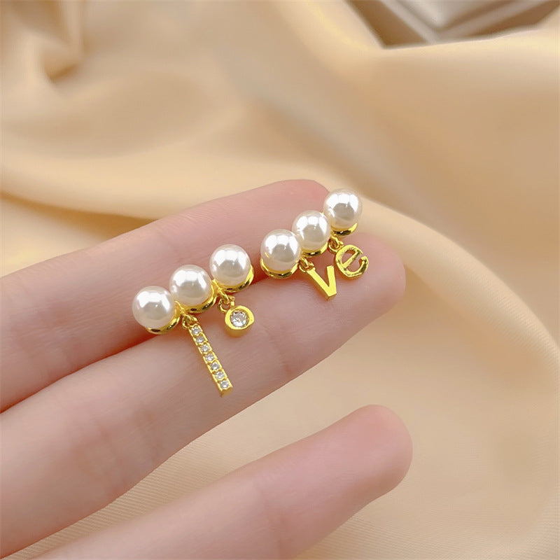 Elegant Bowknot Pearl Exquisite Design Personalized Earrings