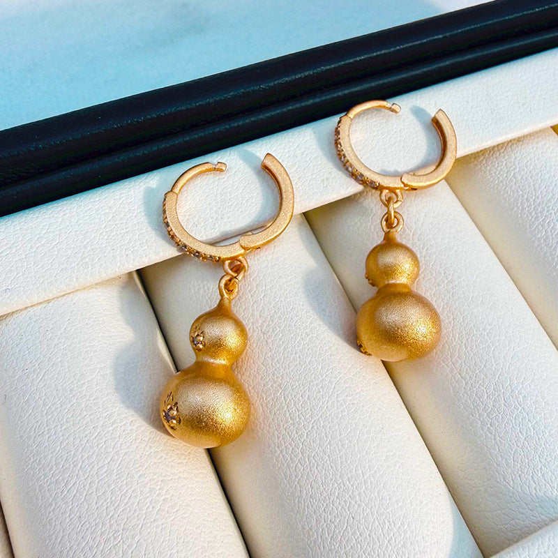 Gold Retro Affordable Luxury Niche Chinese Earrings
