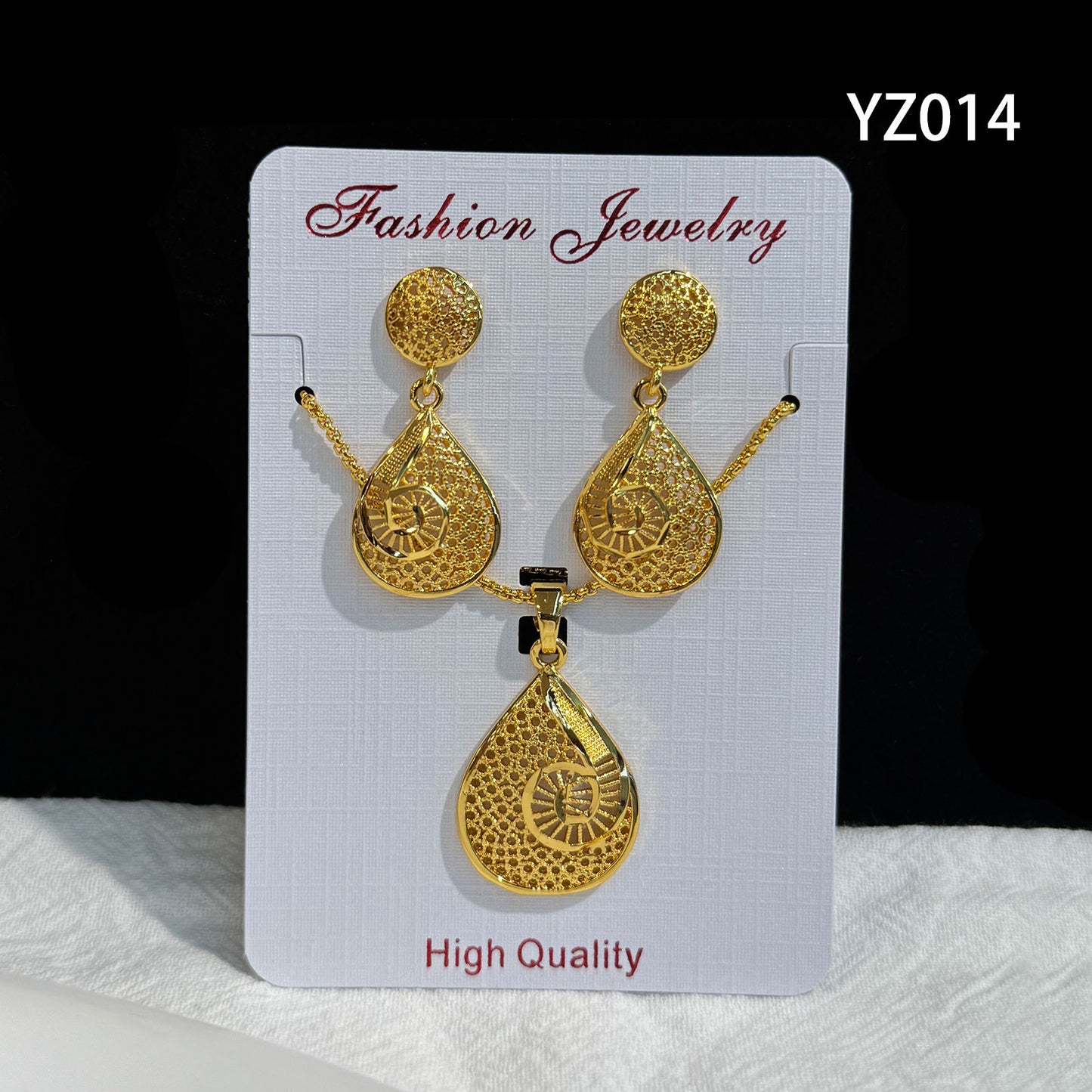 Love Heart Flowers Ear Medium Suit Pendants