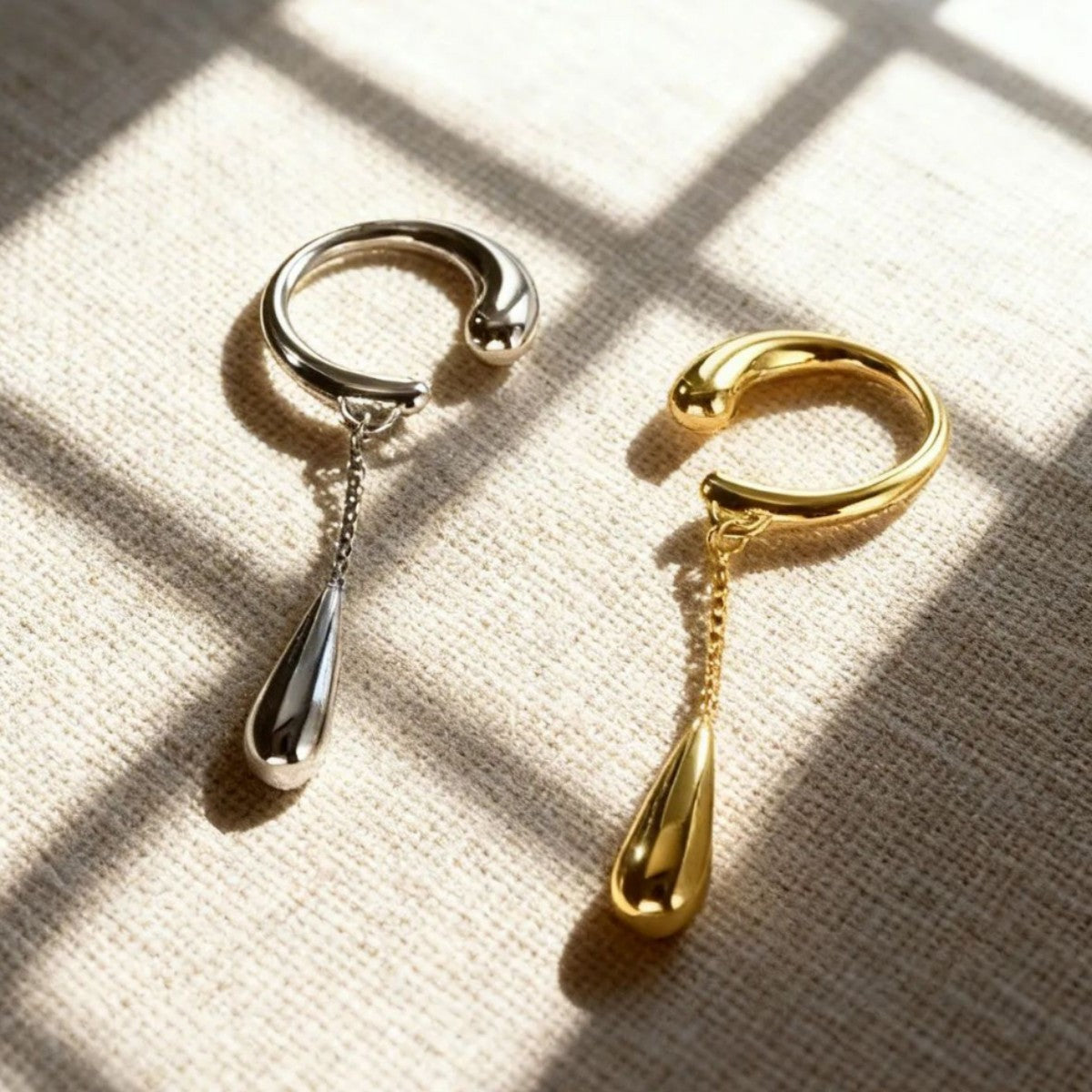Temperamental Cold Style Simple Versatile Personality Tassel Water Drop Pendants
