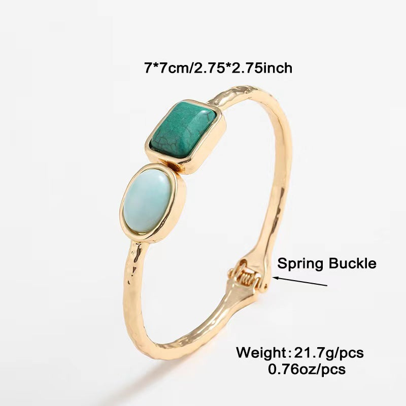 Antique Fashion Design Popular Imitation Turquoise Tigereye Bracelet