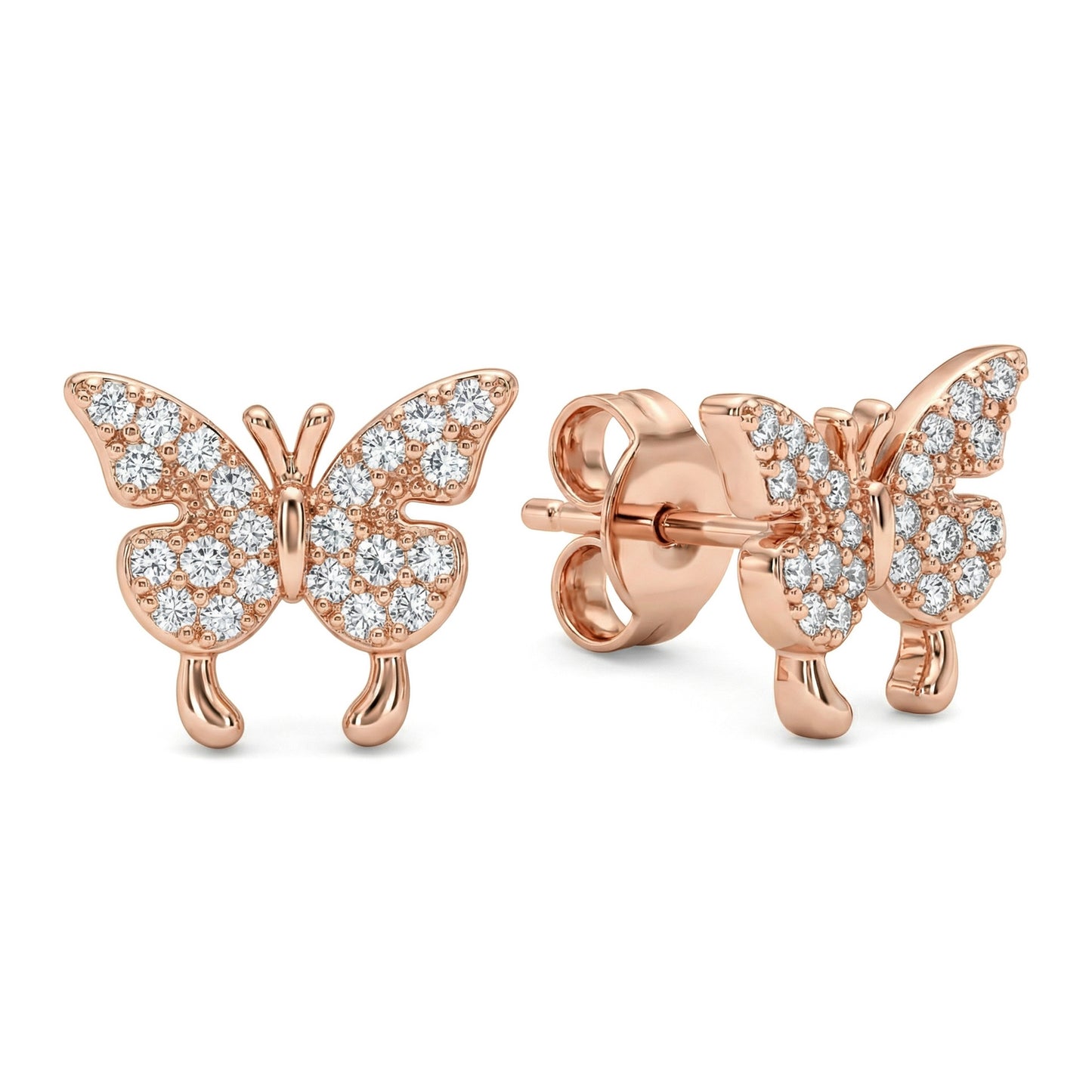Women's & Men's Material Finely Inlaid Niche High Sense Basic Stud Earrings