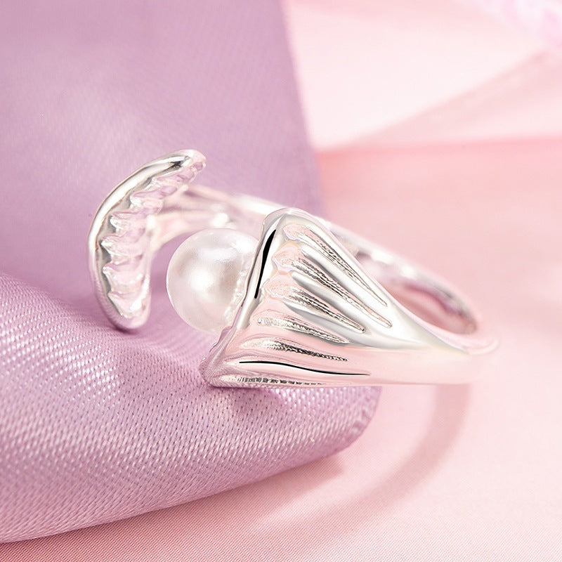 Fairy Mussel Shell Beaded Female Fashion Ring