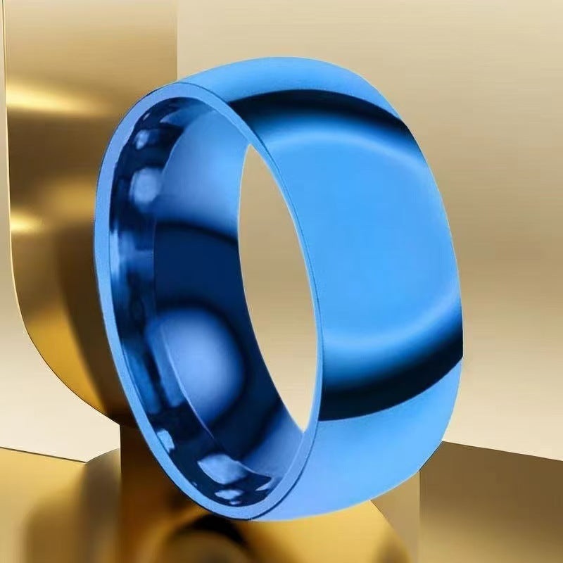 Stainless Steel Simple Light Body Titanium Ring