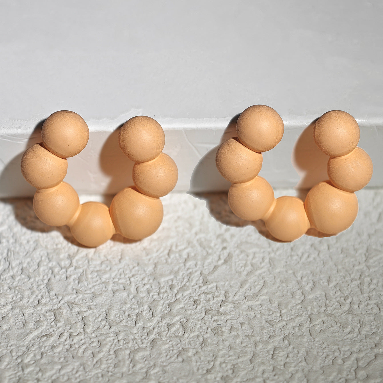 Acrylic Candy Color Matte Simple Design Ear Clip