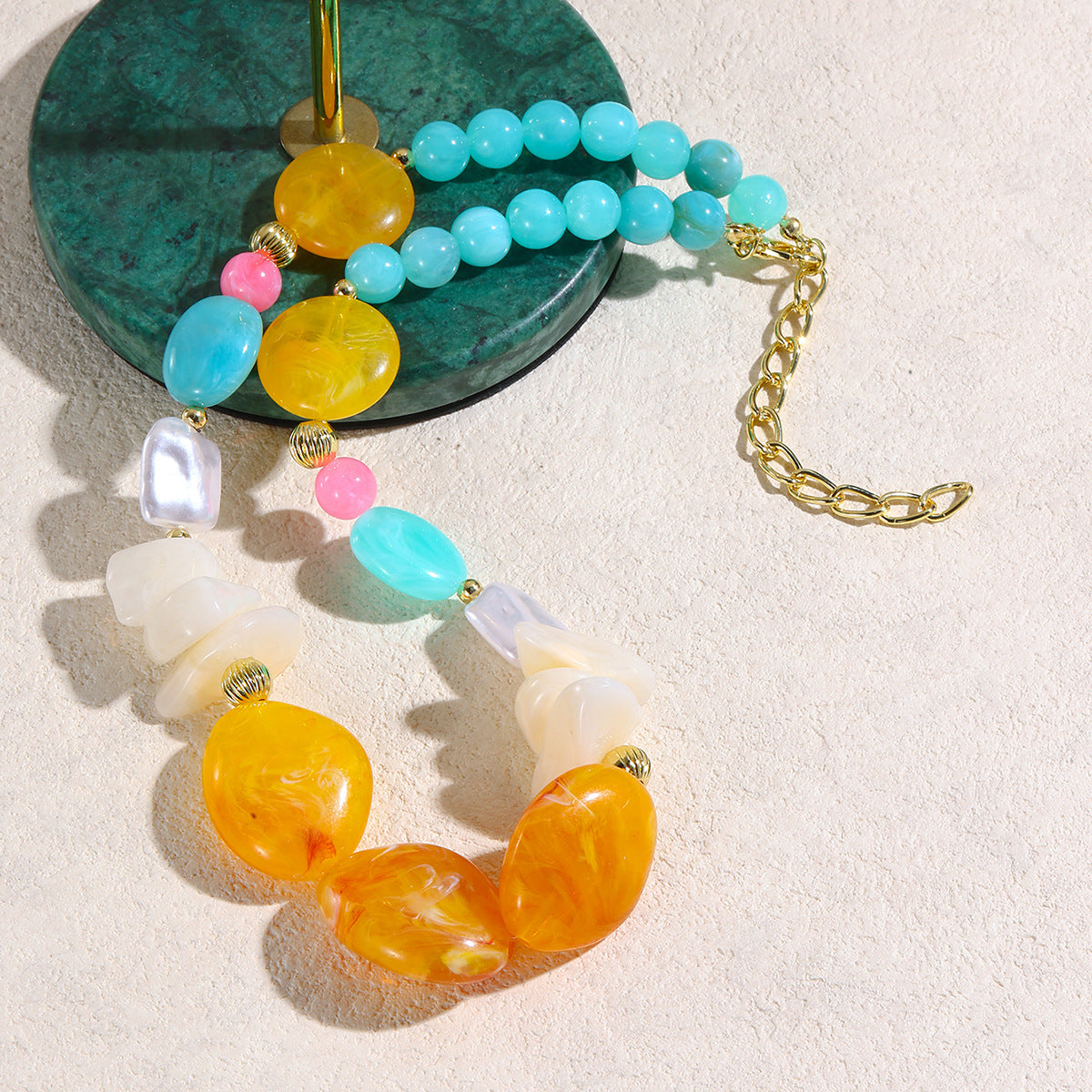Acrylic Bead Bohemian Crystal Niche High-grade Necklace