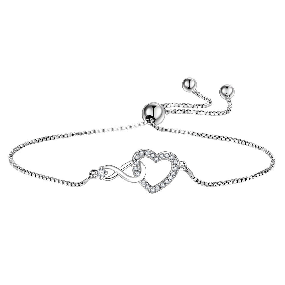 Bracelets lumineux push-pull en cristal et zircon, élément de tempérament, personnalité