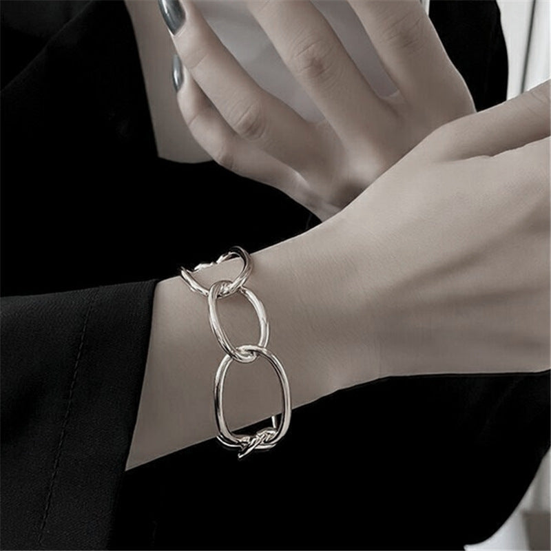 Women's Gold Plated Design Hollow Metal Cold Style Bracelet