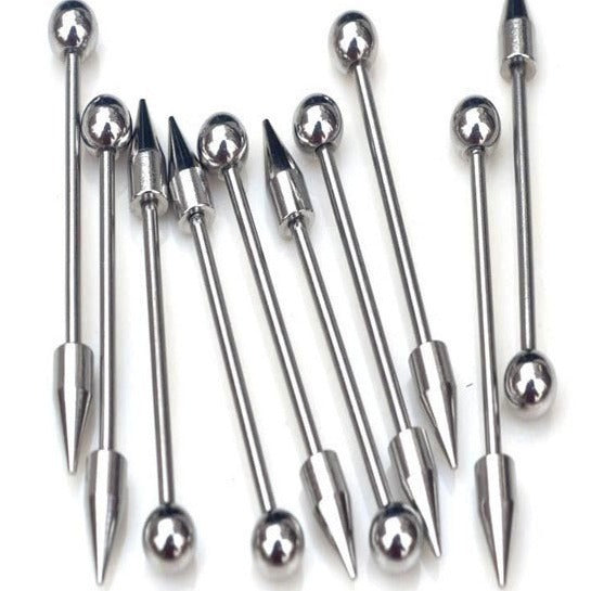 Tongue Pin Mixed Suit Stainless Steel Labret Eyebrow Nose Belly Stud Earrings