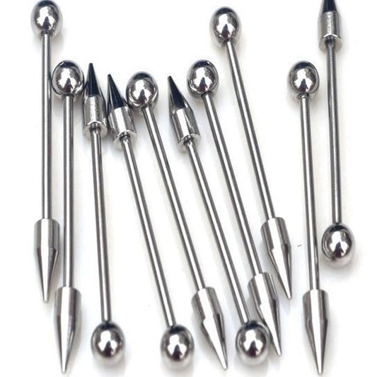 Tongue Pin Mixed Suit Stainless Steel Labret Eyebrow Nose Belly Stud Earrings