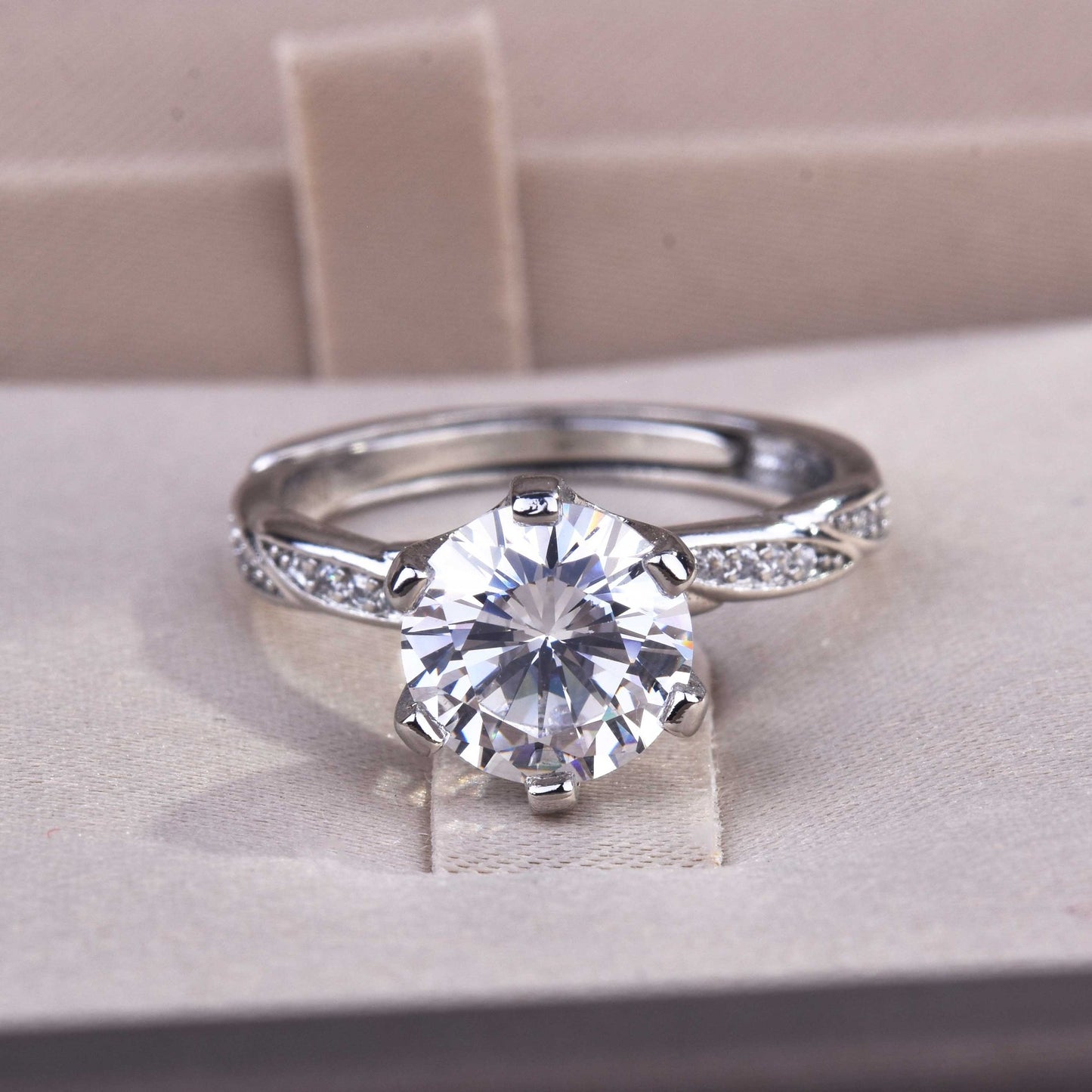 Moissanite Carat Eight Hearts And Arrows Rings