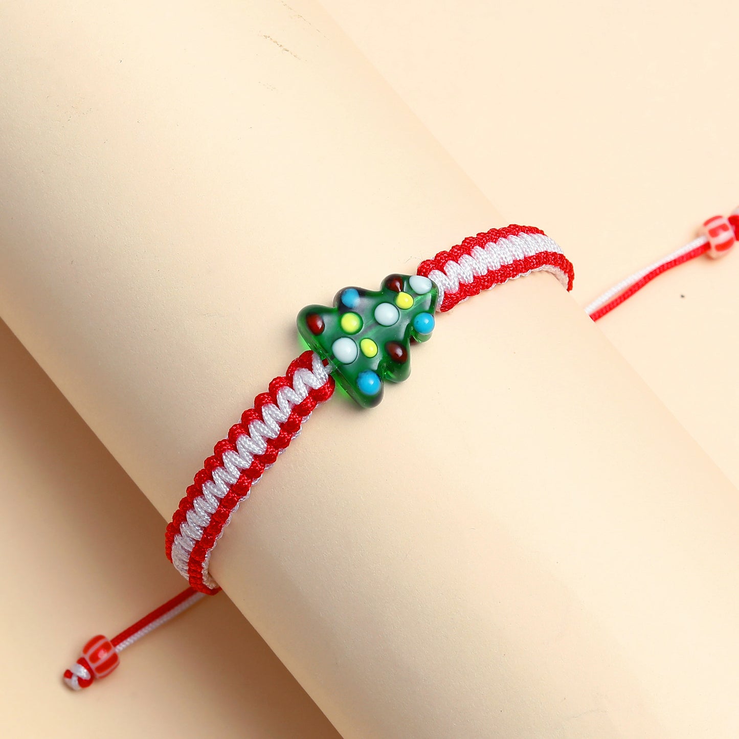 Personality Glazed Tree Flat Knot Color Matching Bracelets