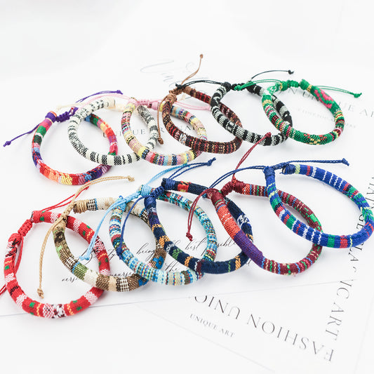 Ethnic Style Design Unisex Color Friendship Bracelets