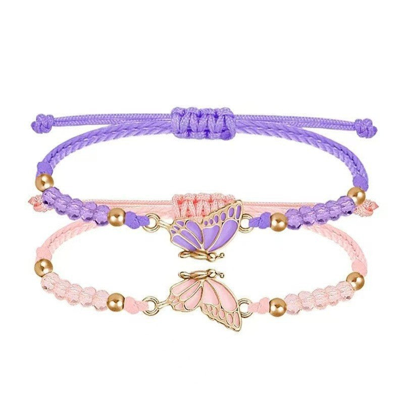 Butterfly Magnetic Carrying Strap Optional Hand-woven Bracelet
