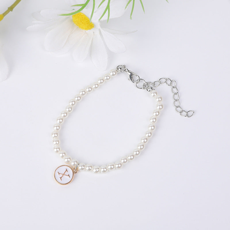 Simple Pearl English Your Name Female Bracelets