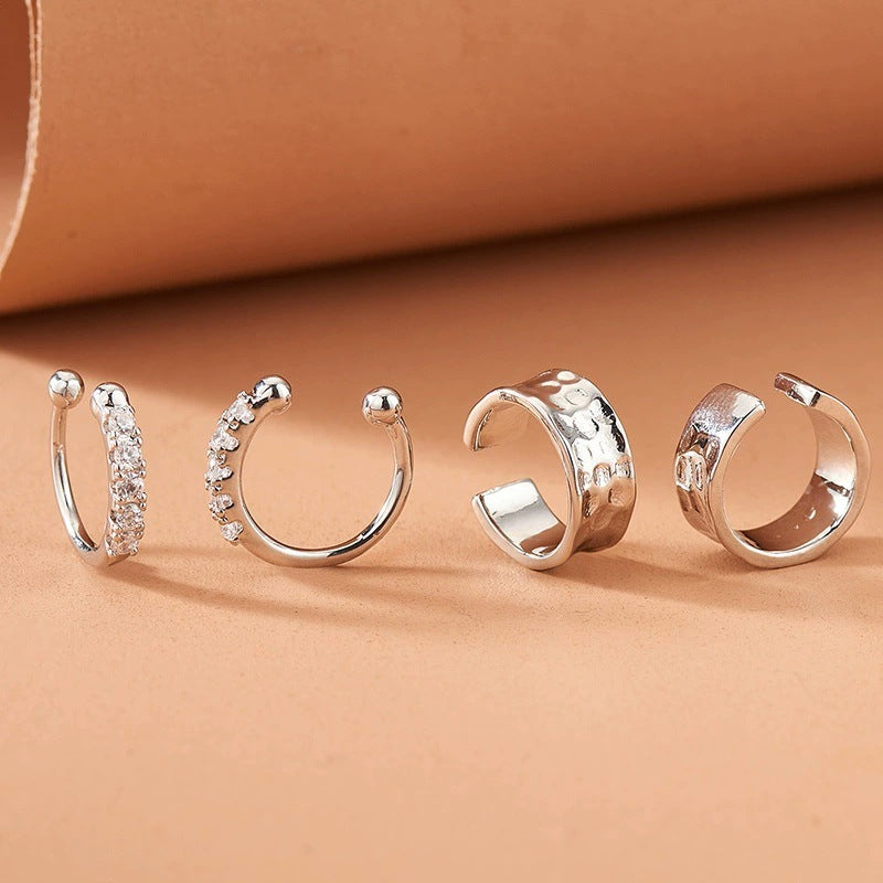 Style Type Circle Clips Combination Simple Rings
