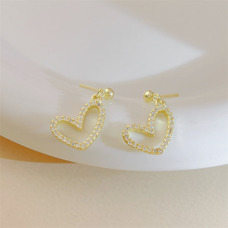 Boucles d'oreilles de haute qualité, Design de niche tendance, Style froid simple