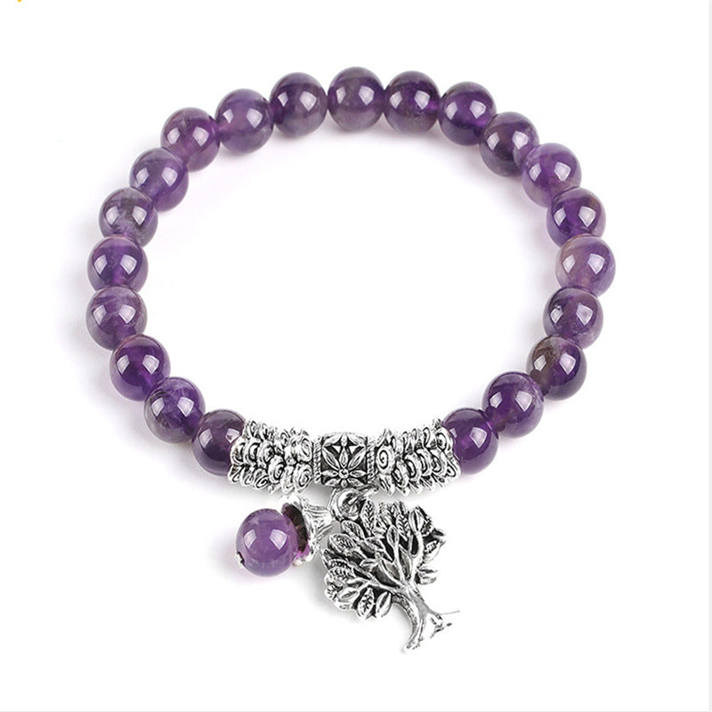 Amethyst Tree Of Life Pendant Lucky Bracelets