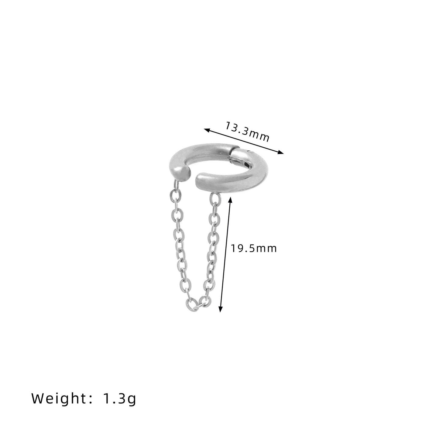 Women's & Men's Tassel Neutral Retro Style Wearable Titanium Ear Clip