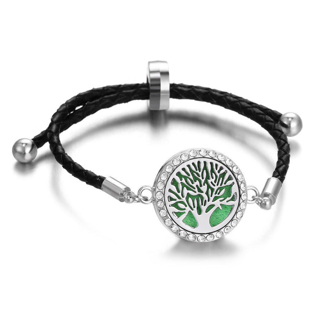 Leather Thread Perfume Diffuser Summer Braid Bracelet