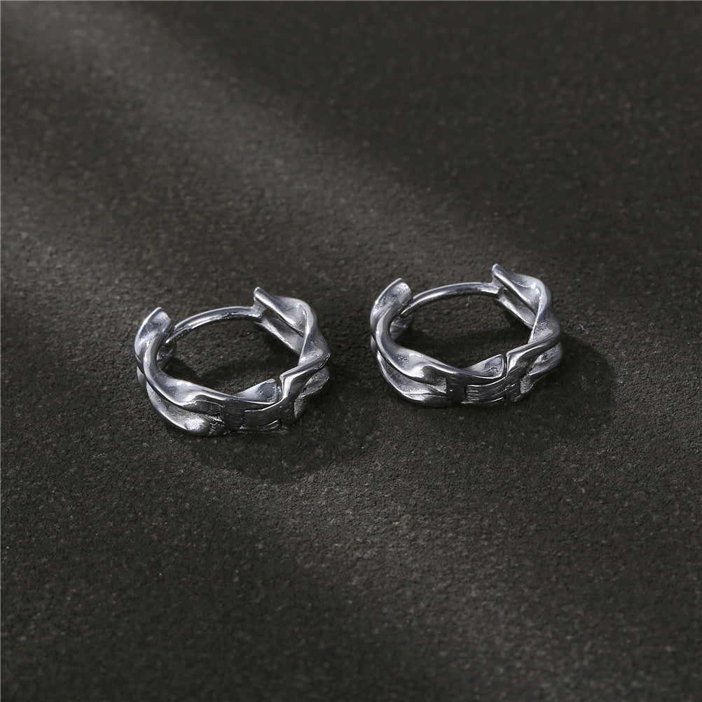 Simple Wave Ear Clip Niche High Earrings