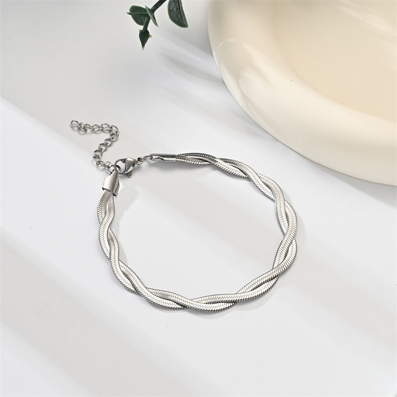 Women's & Men's Brazil South America Titanium Steel No Fading Bracelets