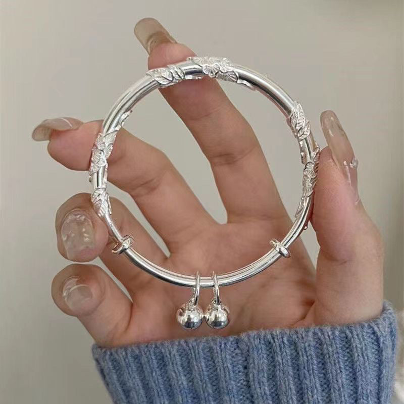 Like Brocade Flower Stamen Butterfly Bell Solid Bracelets