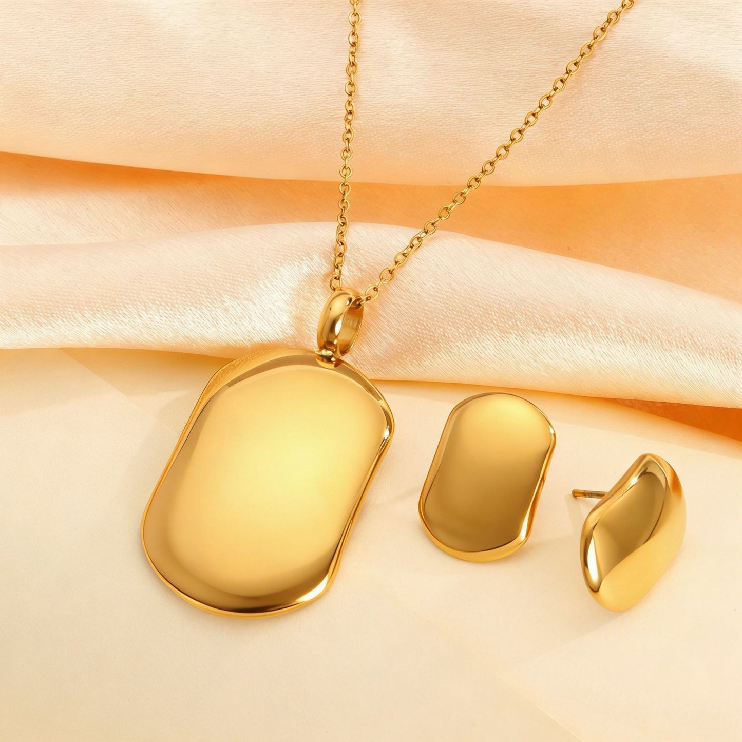 Women's Suit Geometric High Quality Stainless Steel Jewelry Set