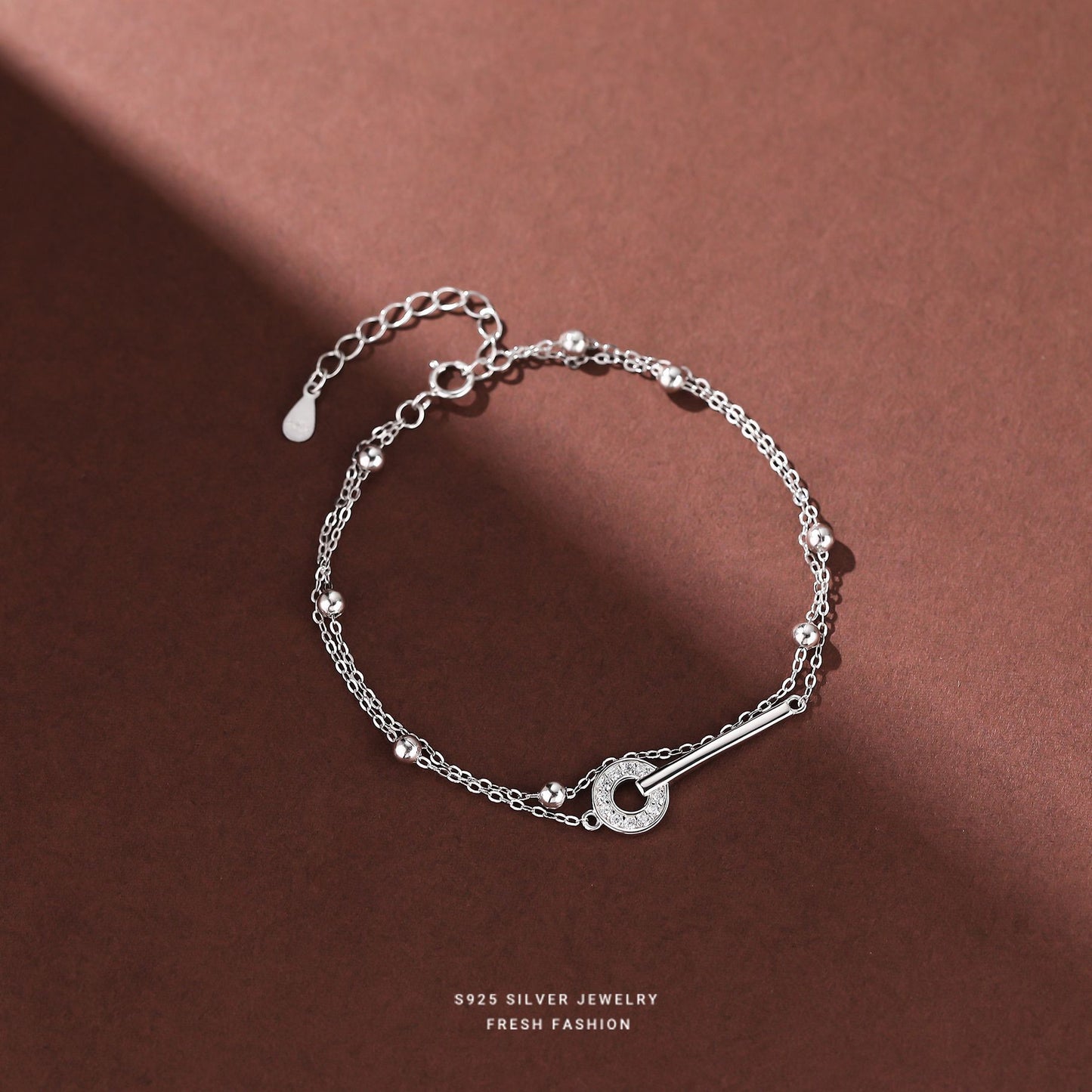 Damen Sterling Silber Light Design Nische für Armbänder