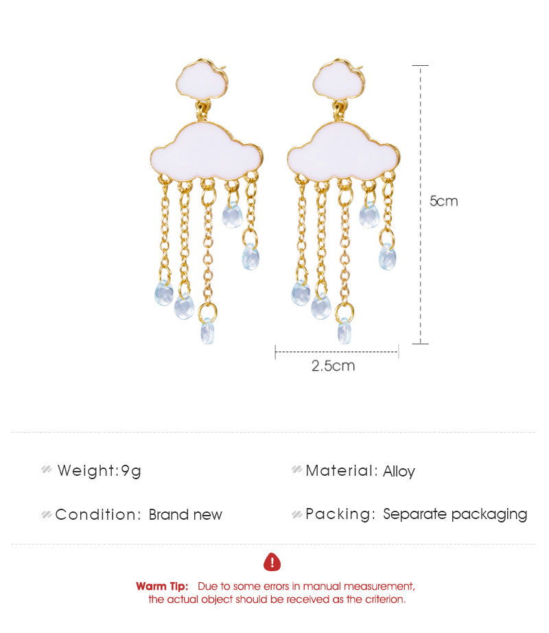 Women's Korean Style Minimalist Creative Zircon Cute Earrings