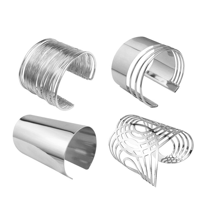 Personalized Fashion Alloy Armband Iron Wire Sheet Coiling Bracelet
