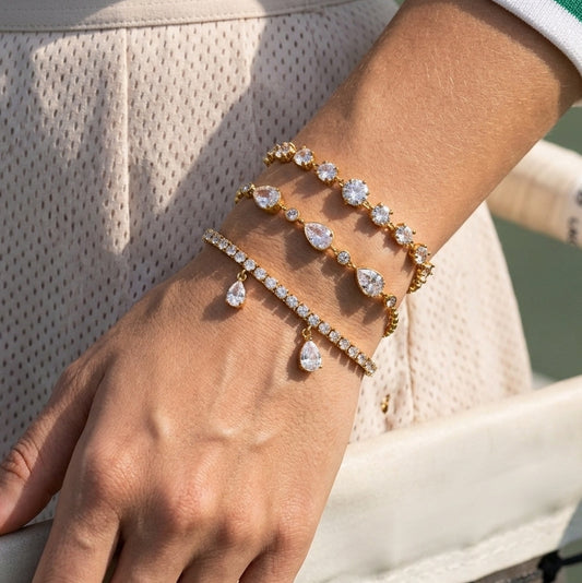 Ding Stainless Steel Twin Style Light Bracelets