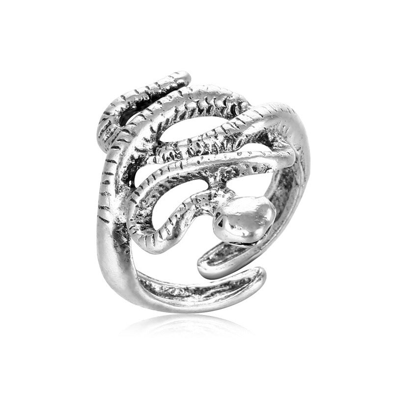 Fashion Retro Distressed Temperament Trend Alloy Ring