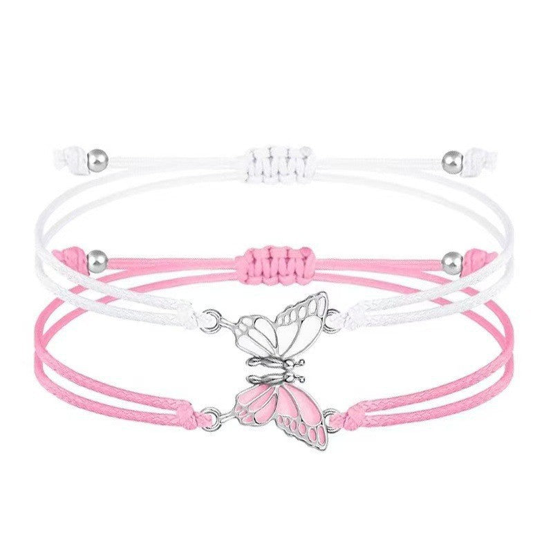 Butterfly Magnetic Carrying Strap Optional Hand-woven Bracelet