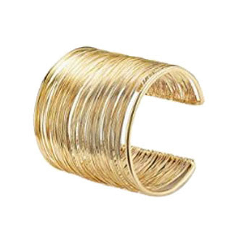 Open Metal Geometric Hollow Glossy Pattern Bracelet