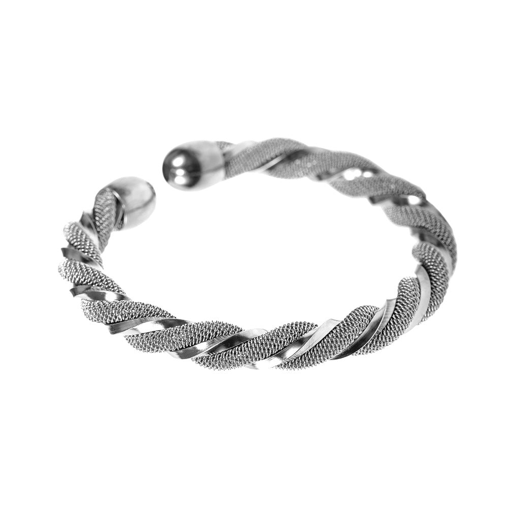 Open Titanium Steel Stainless Mixed Exaggerated Bracelet